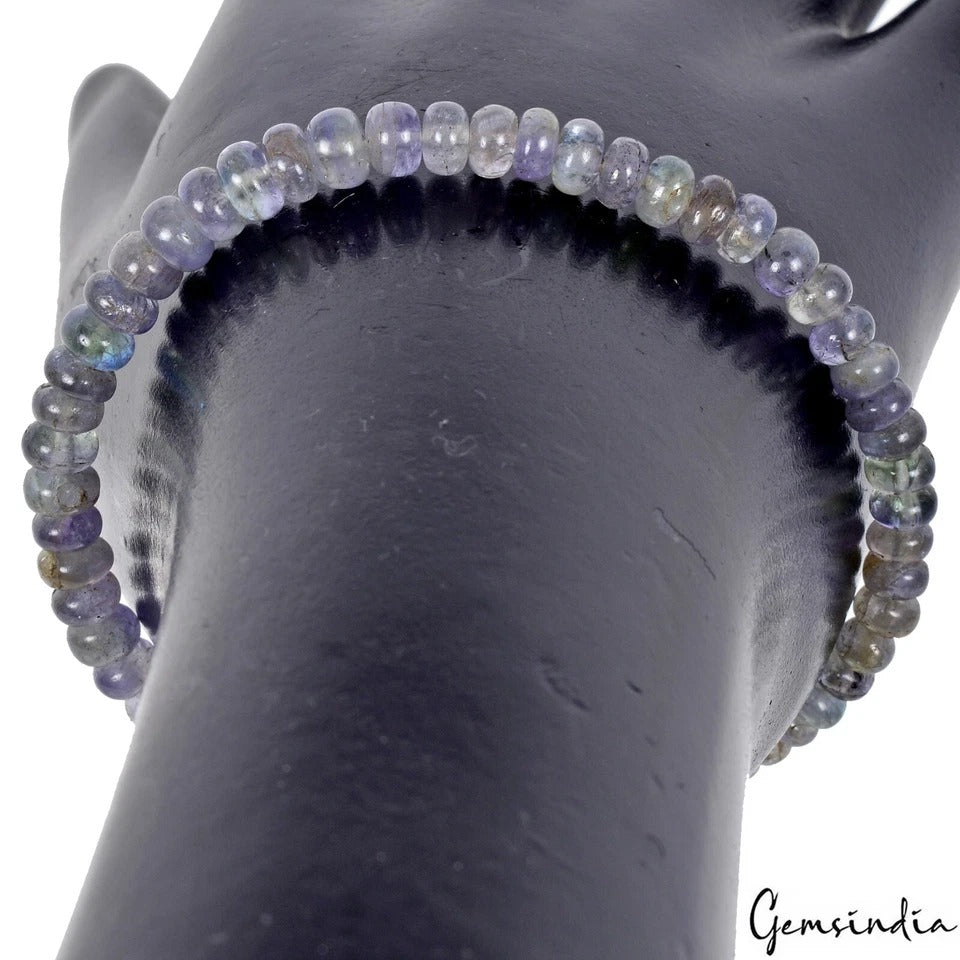 Tanzanite Bracelet, Untreated, Blue — 4mm to 6mm, 58.80 Ct, Tanzania