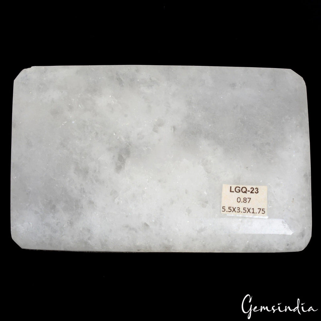 870 Gram 100%Natural HUGE White Quartz Octagon Cut Gemstone Brazil Perfect Shape