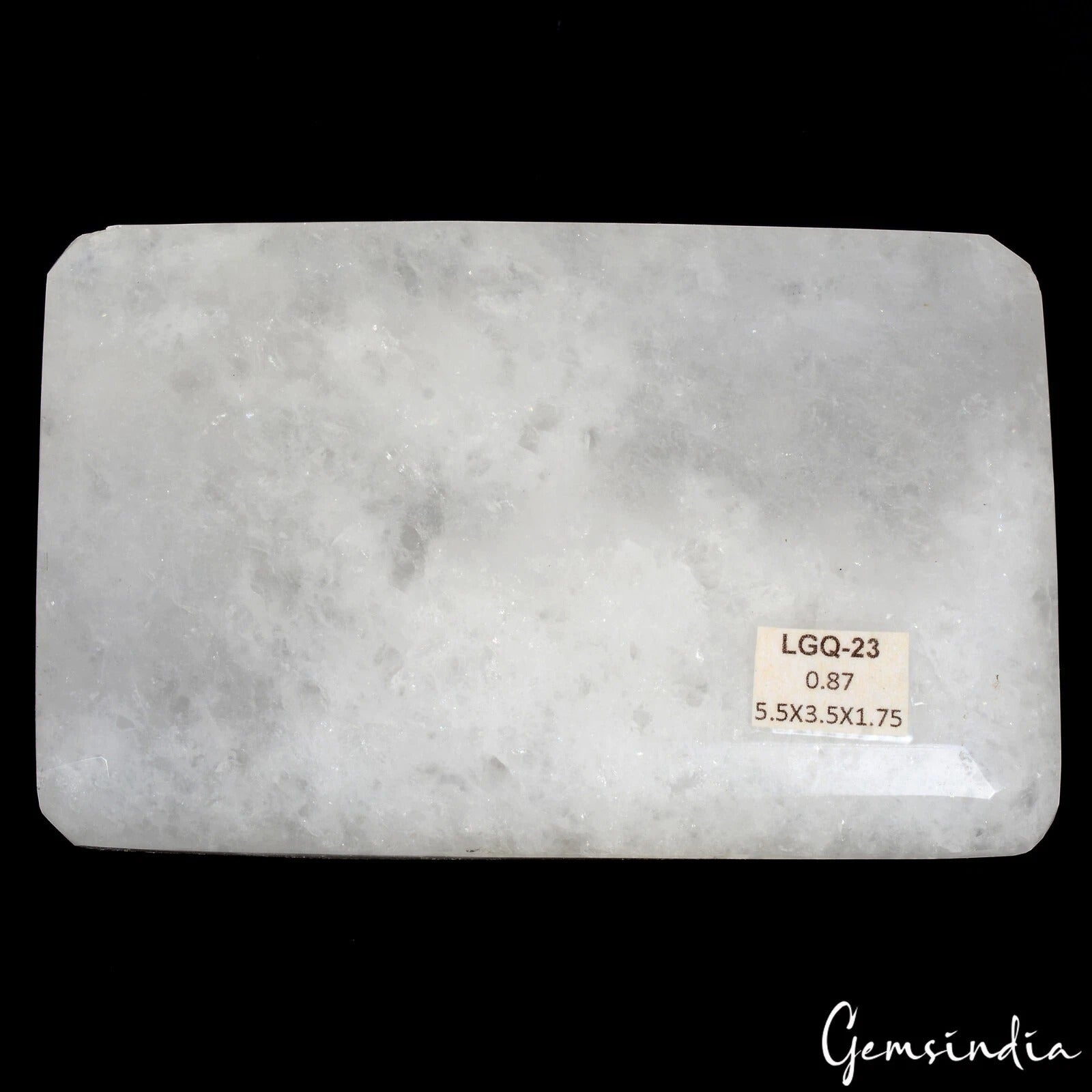 870 Gram 100%Natural HUGE White Quartz Octagon Cut Gemstone Brazil Perfect Shape