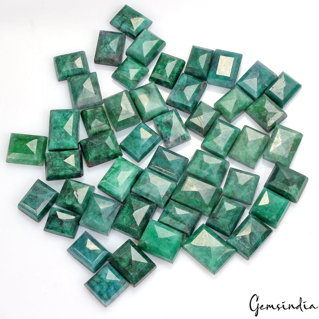 Natural 500 Ct Fine Baguette Cut Loose Emerald 11-17mm Gemstones, Brazil~ 48 Pcs