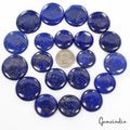 1000 Cts/20 Pcs Natural Blue Lapis Lazuli Gold Flecks Round Loose Wholesale Gems