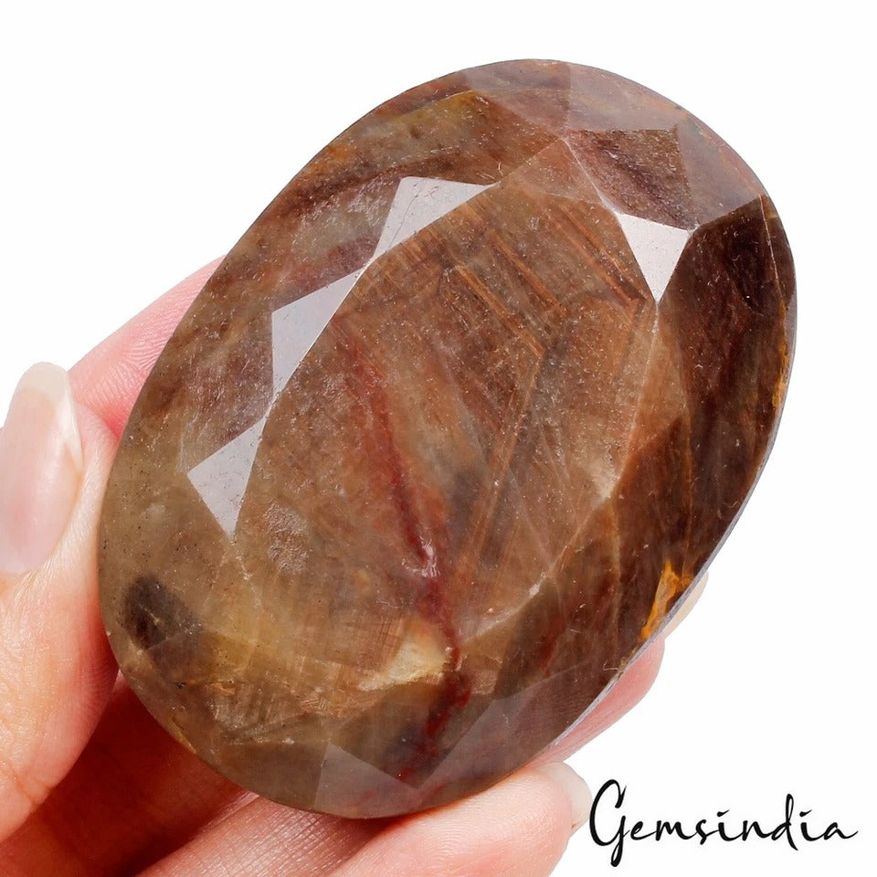 850 Ct Natural Untreated Brown Sapphire with Red Streaks Museum Grade Gemstone