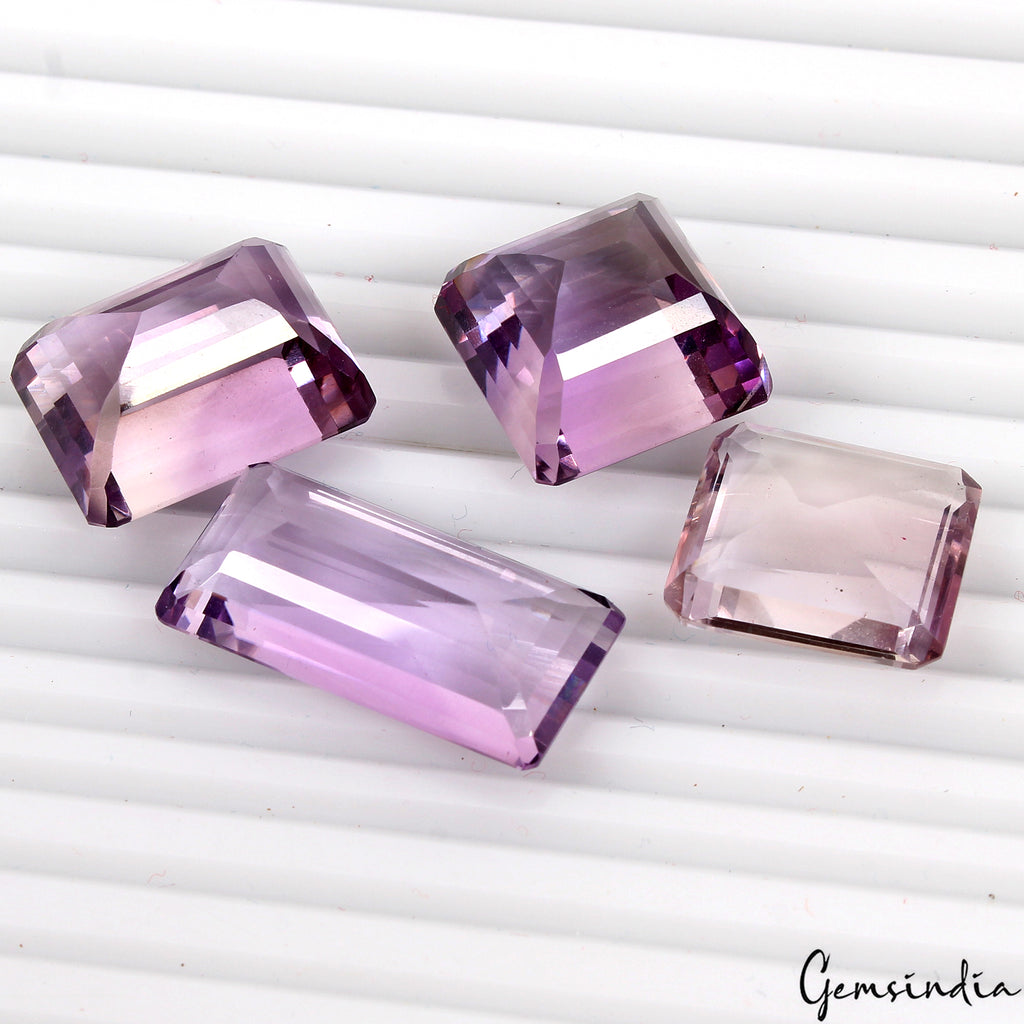 Amethyst Lot, Loose Gemstone, Purple — 4 Pieces, 18mm to 27mm, 117.20 Ct, Brazil