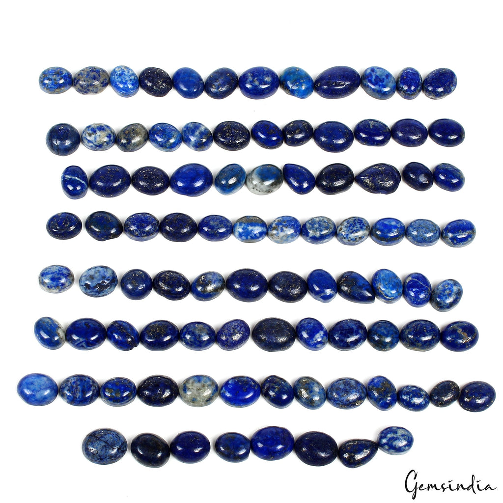 350 Ct Natural Blue Lapis Lazuli Mix Cabochon Loose Wholesale Gemstone Lot 92Pcs