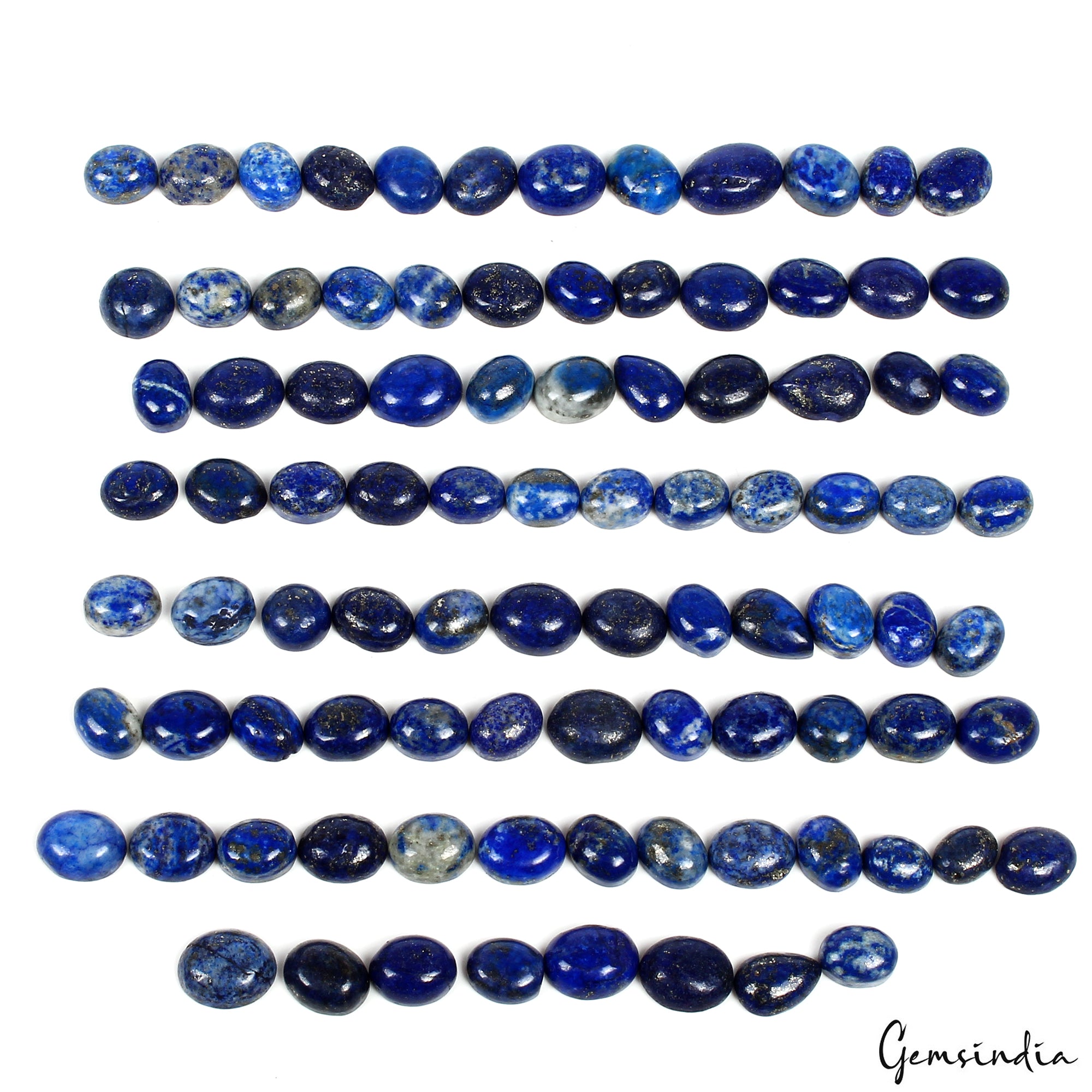 350 Ct Natural Blue Lapis Lazuli Mix Cabochon Loose Wholesale Gemstone Lot 92Pcs