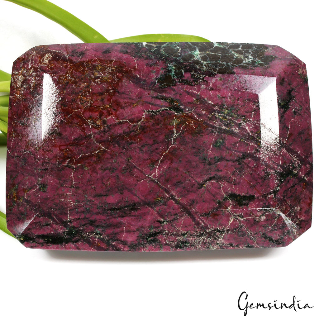 3.1 Kilo Natural Untreated Dark Red Ruby Octagon Cut Loose Museum Size Gemstone