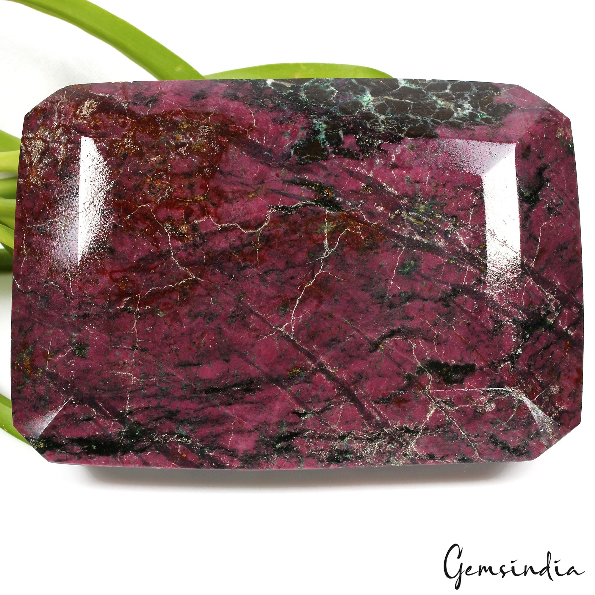 3.1 Kilo Natural Untreated Dark Red Ruby Octagon Cut Loose Museum Size Gemstone