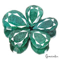 2040 Cts/5 Pcs Natural Brazilian Green Emerald Pear Faceted Cut Loose Huge Gems