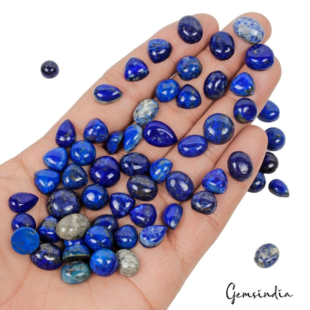 330 Cts Natural Blue Lapis Lazuli Mix Cab 8mm-14mm Loose Wholesale Gemstones Lot