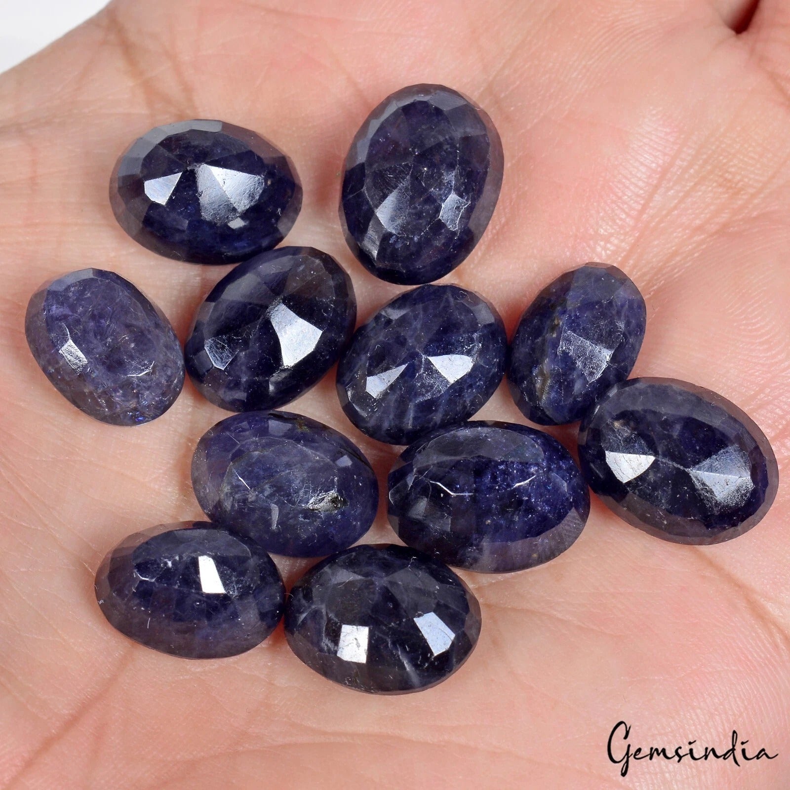 92.50 Cts/11 Pcs Natural Untreated Blue Kyanite Oval Cut Loose Gems For Jewelry