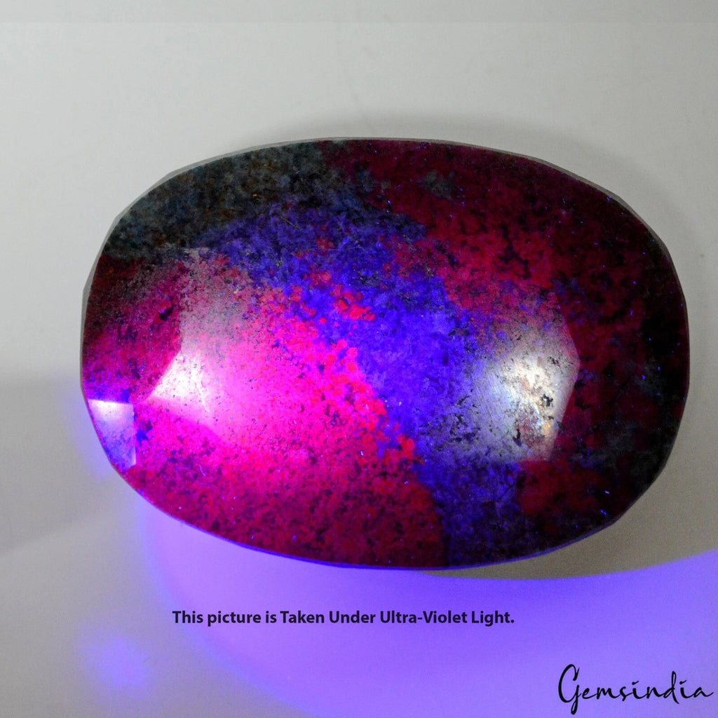 Ruby Kyanite Loose Gemstone, Oval Cut, Untreated — 102 x 72 x 27 mm, 2230 Ct, Madagascar