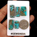 5 Persian Turquoise Neyshabur Cabochon Lot Not Stabilized, %100 Natural 18-31mm