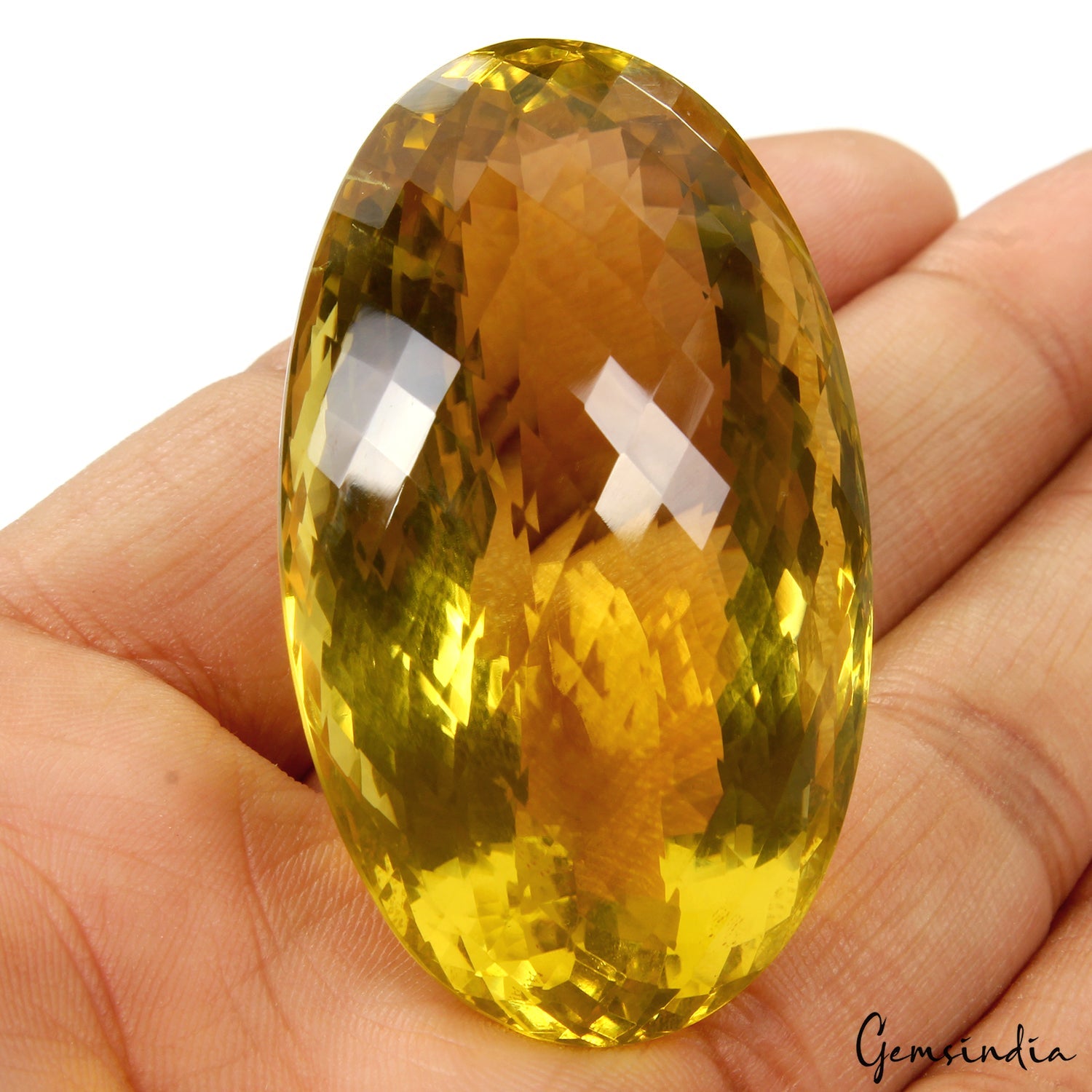 Certified 228.30 Ct Natural Yellow Citrine Oval Cut Loose Large &Eye Clean Gem