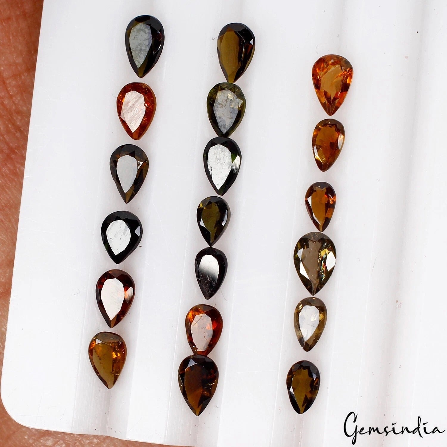 Tourmaline Loose Gemstone, Untreated, Multi Color — 4mm to 6mm, 5.80 Ct, Mozambique