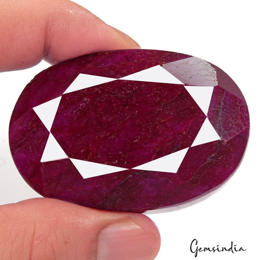 480 Ct Pink Red Beryl Bixbite Oval Cut Faceted Earth Mined USA Loose Huge Gems