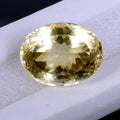 31.80 Cts Natural Untreated Brazilian Lemon Citrine Oval Cut Loose Gem For Ring