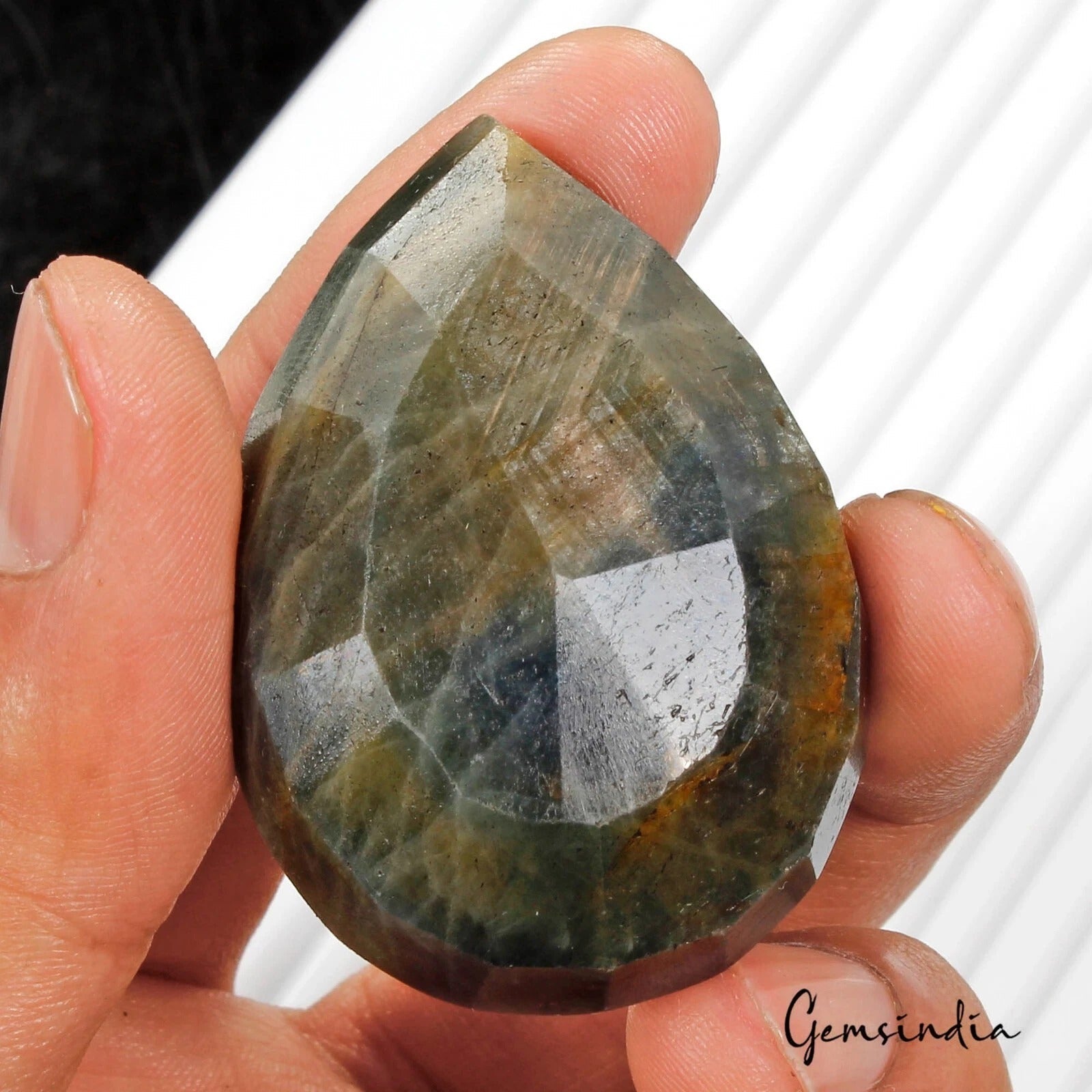 Certified 340 Cts Natural Untreated Blue Brown Sapphire Earth Mined Loose Gem