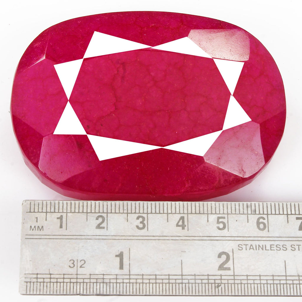 655 Cts Natural Lovely Pink Red Quartz Oval Faceted Cut Huge Size Loose Gemstone