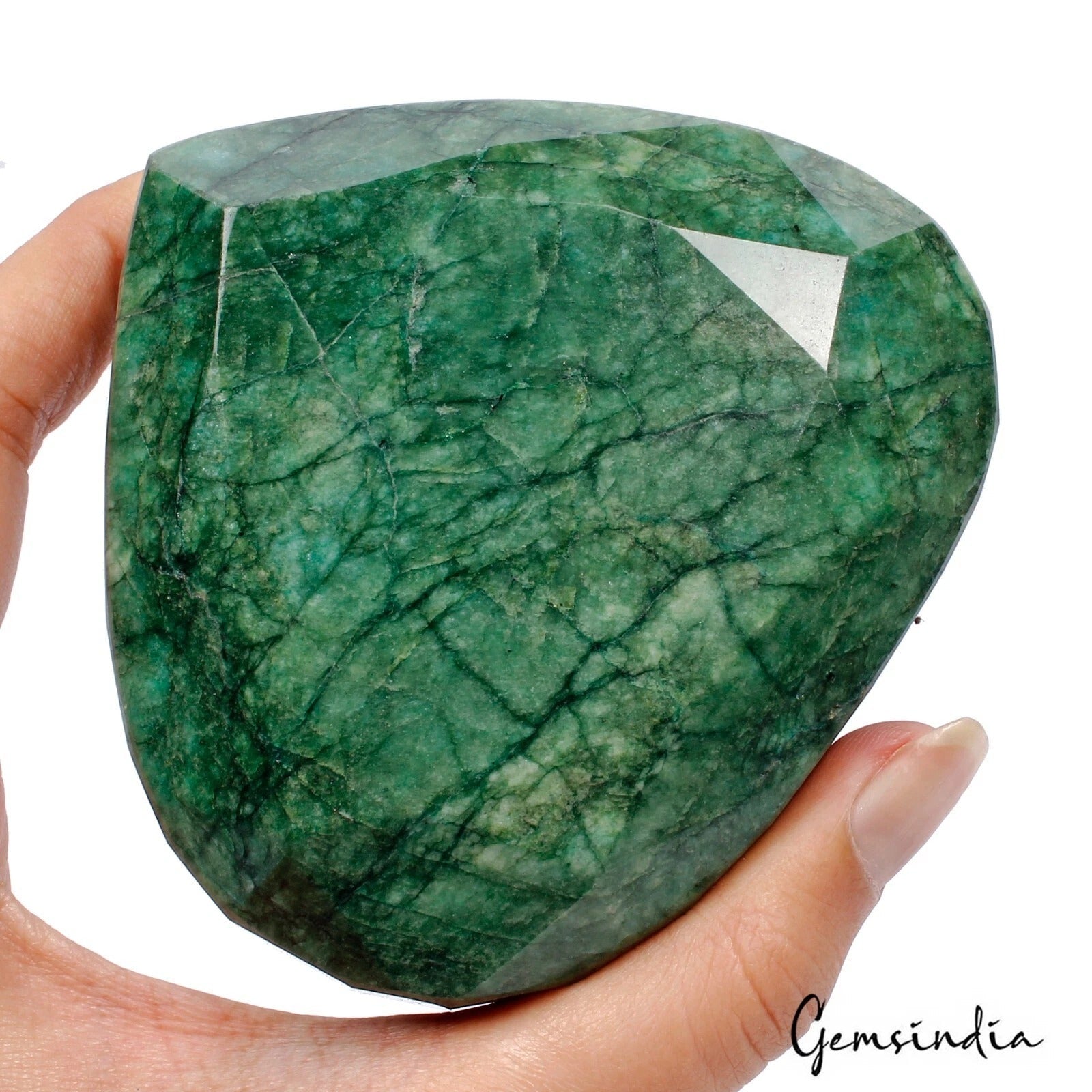 2380 Cts Natural Green Emerald Pear Cut Loose Earth mined Huge Gemstone, Brazil