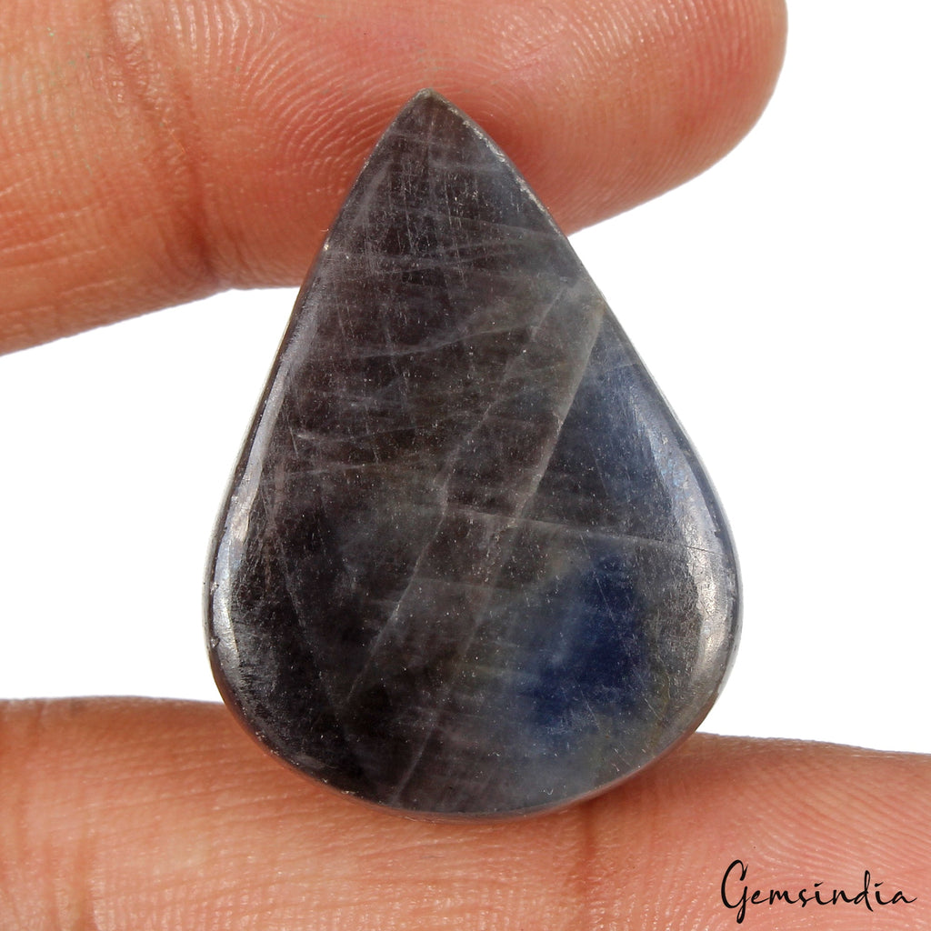 Certified 87.80 Cts Natural Untreated Blue Sapphire Pear Cabochon Huge Gemstone
