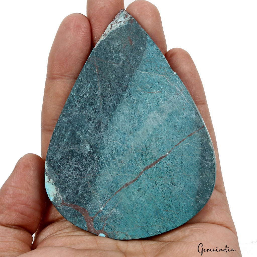 430 Ct Spiderweb Design Turquoise Blue Pear Shape Loose Huge Size Gemstone ~95mm