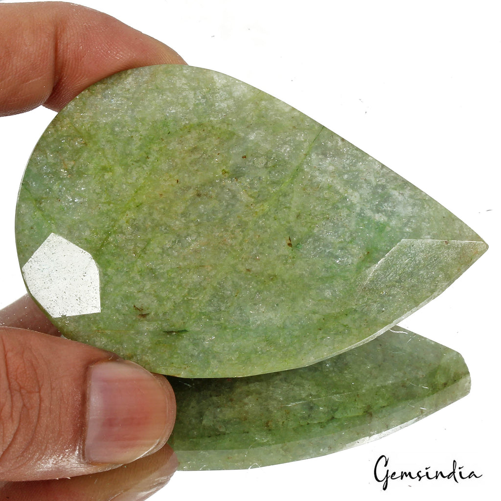 510 Cts Natural Brazilian Green Emerald Pear Faceted Leaf Shape Loose Huge Gem