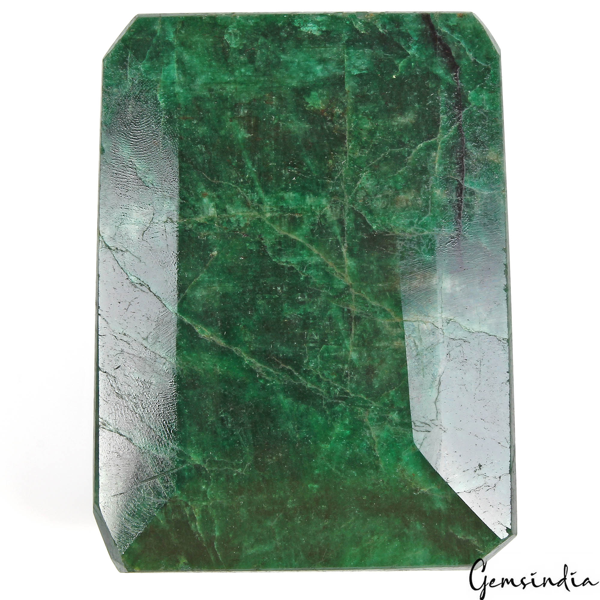 Huge 4830 Cts Natural Brazilian Bottle Green Emerald Octagon Cut Museum Size Gem