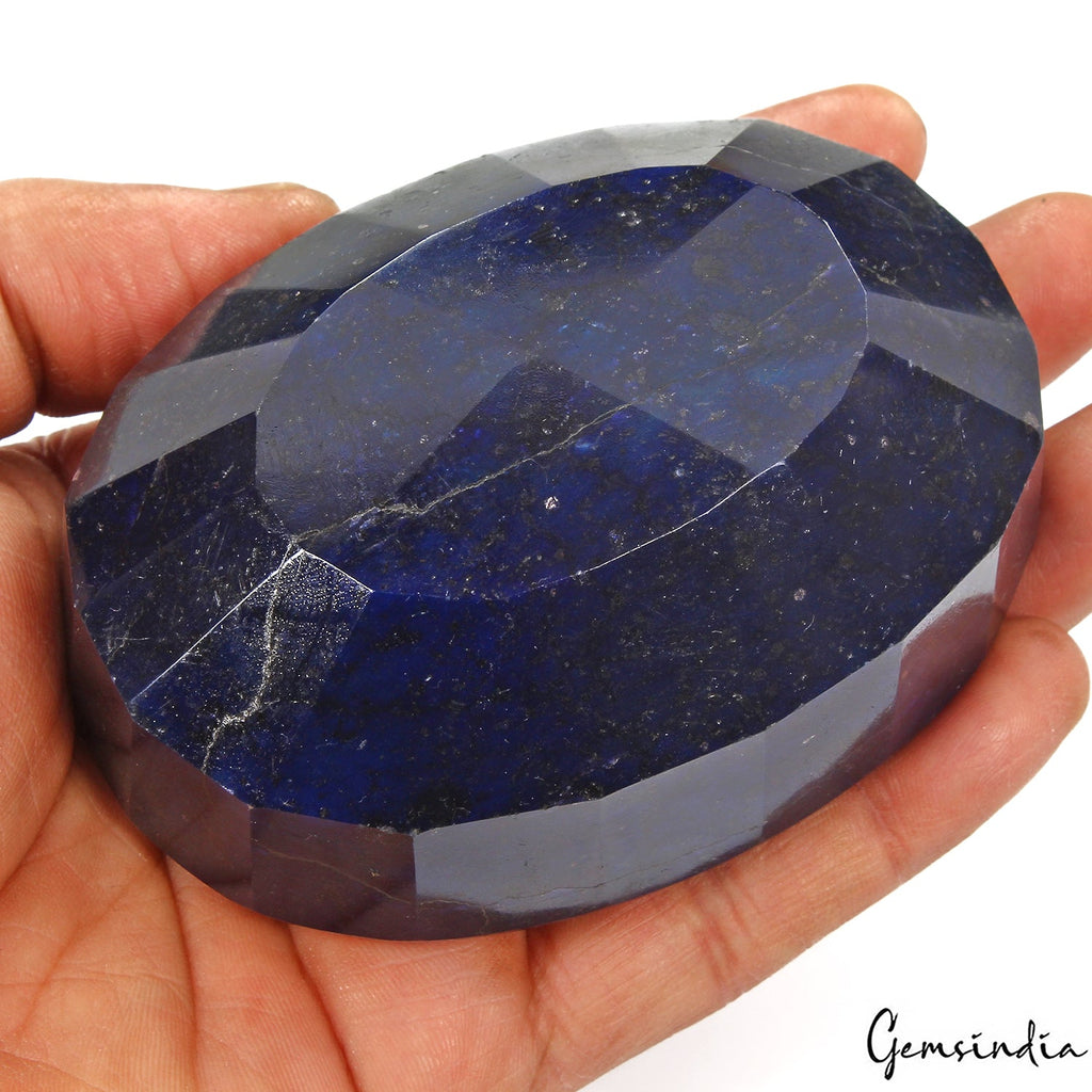 Certified 2570 Cts Natural African Blue Sapphire Oval Huge Loose Museum Size Gem