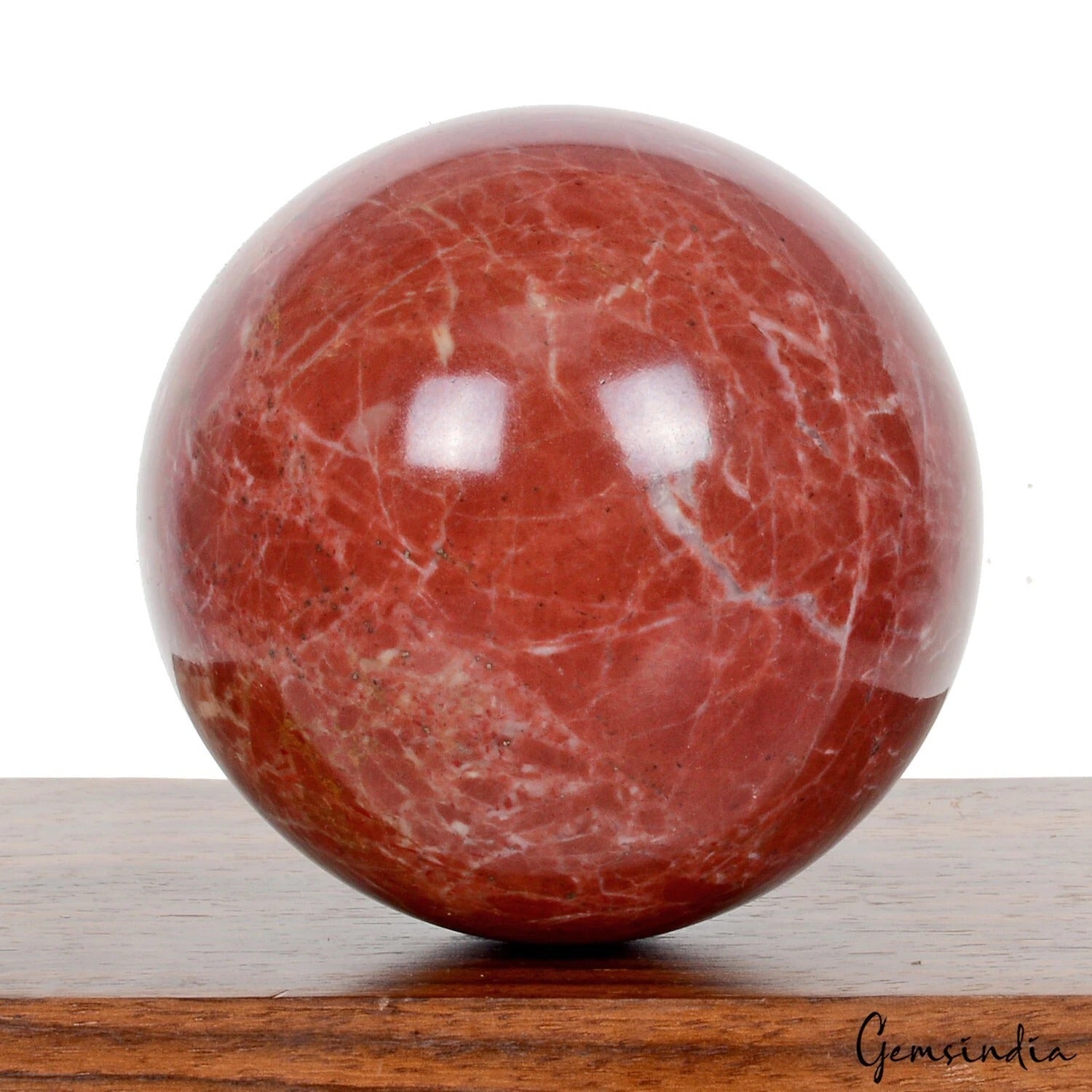 2600Ct Natural Dark Red Jasper Crystal Healing Mineral Sphere Ball Huge Gem 69mm