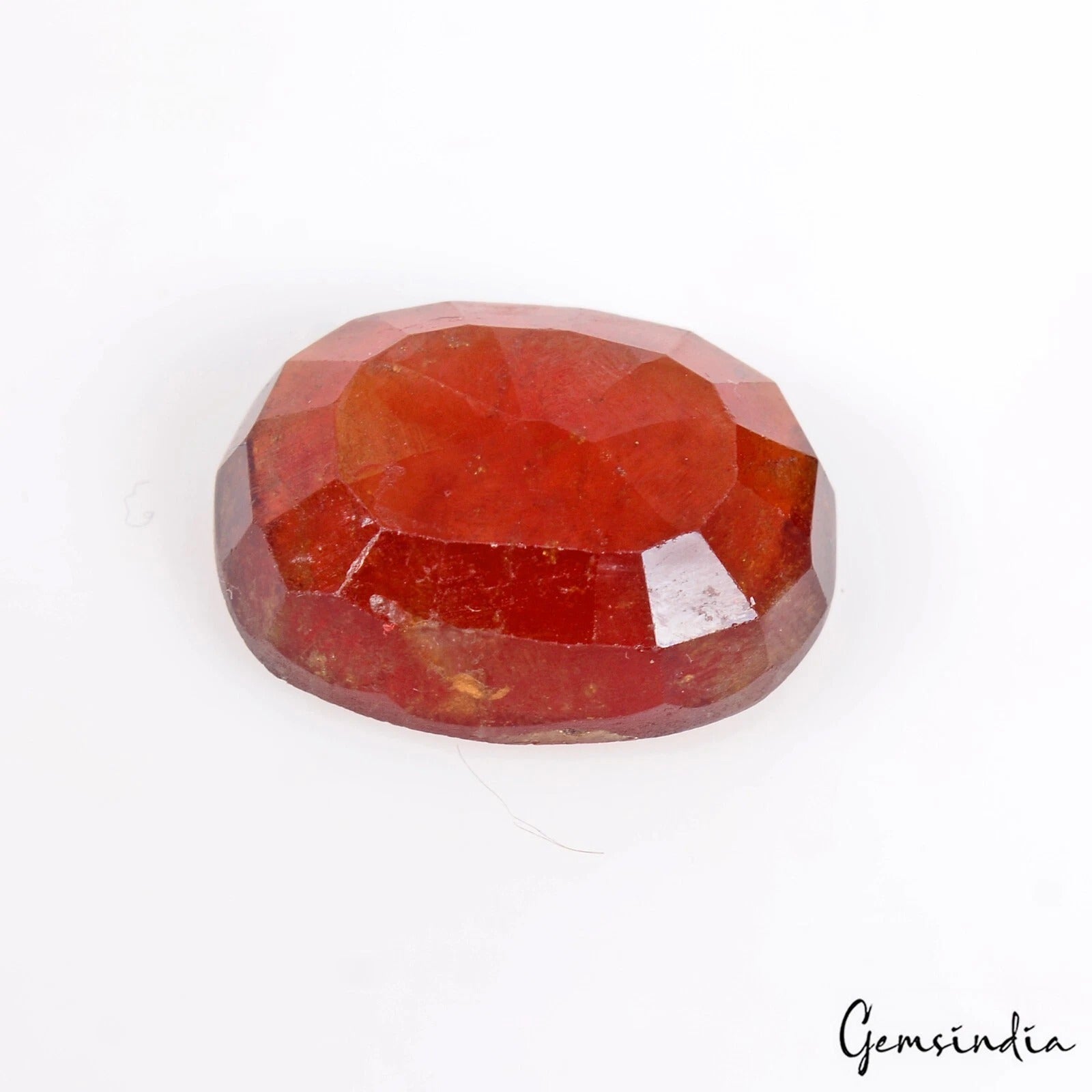 22.60 Cts Certified Natural Hessonite Garnet Oval Cut Loose Untreated Gemstone