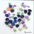 70 Cts/55 Pcs Natural Multi Color Mix Cut Loose 5mm To 10mm Gems Lot For Jewelry