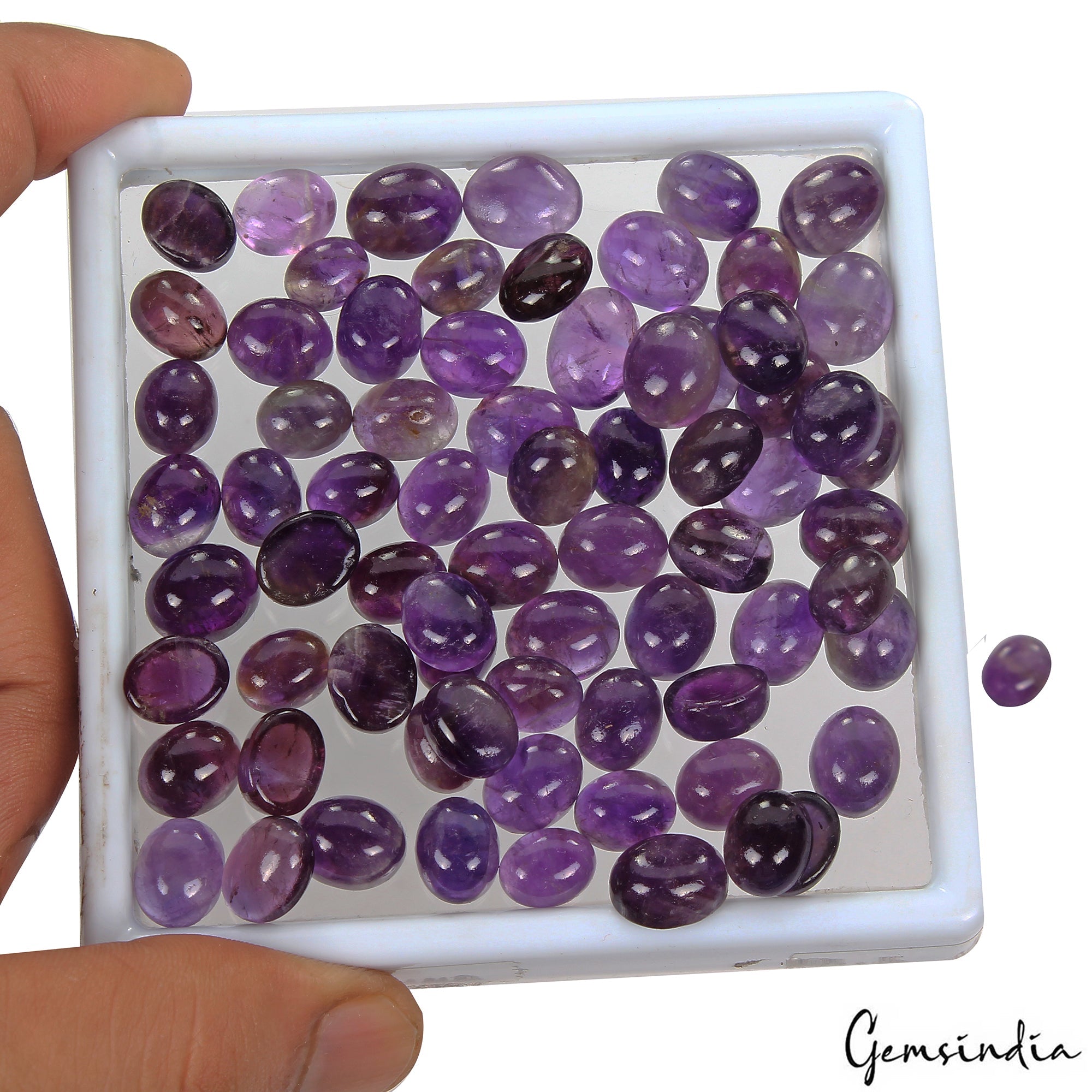 310 Cts Natural Untreated Rich Purple Amethyst Oval Cab Loose Gems For Jewelry