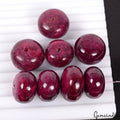 690 Cts Natural Red Ruby Round Cabochon Drilled Beads 20-24mm For Jewelry Making