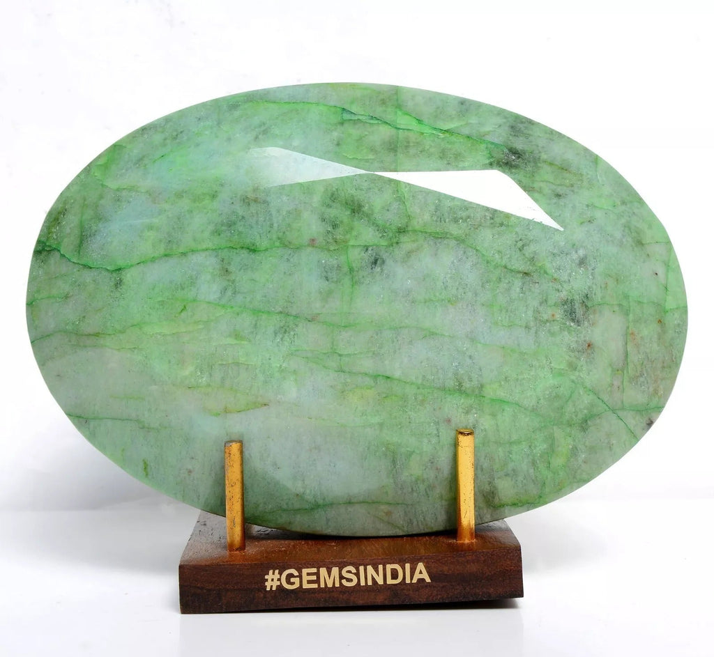 7420 Cts Natural Emerald Huge Oval Faceted Cut Museum Size Gemstone From Brazil