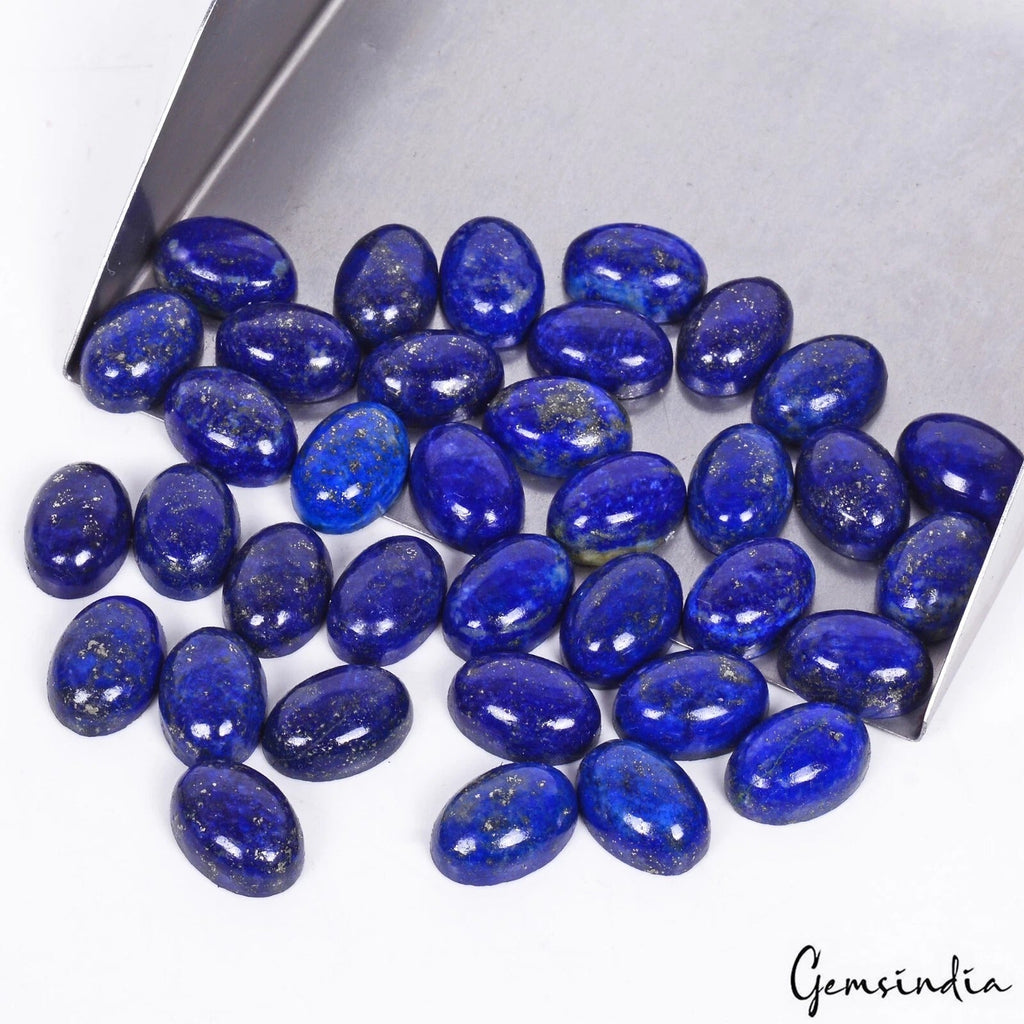 250.00 Ct Natural Blue Lapis Lazuli Oval Cabochon Loose Wholesale Gems Lot 36 Pc