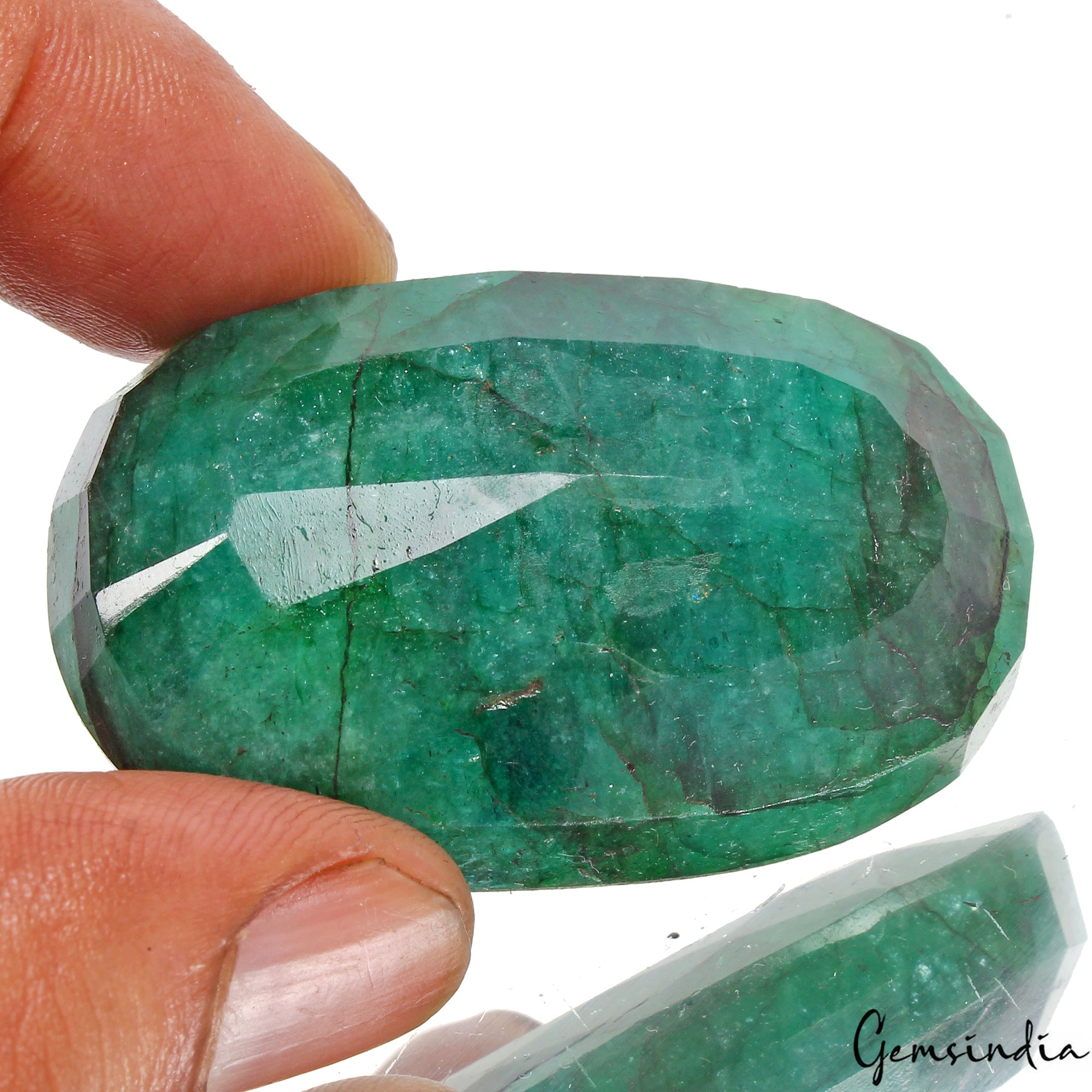 230 Cts Natural Green Emerald Oval Cut Loose Earth mined Brazil Huge Gemstone