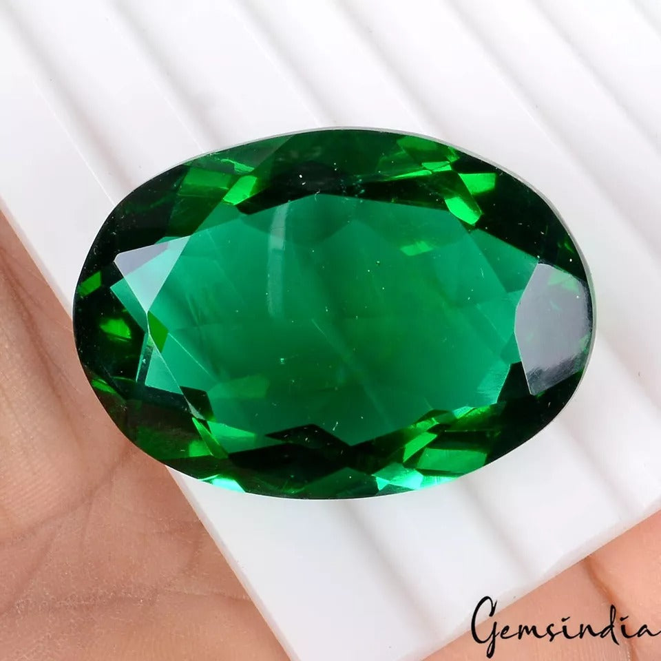 114.40 Ct Hydro Chrome Green Tourmaline Oval Cut Loose Rare Gem For Pendant~41mm