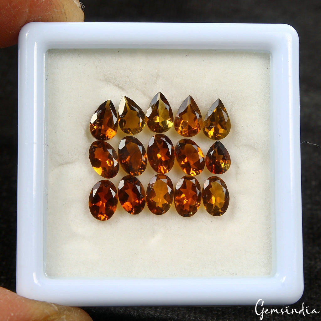 Dravite Tourmaline 6.30 Carats Mix Cut 4-6mm Natural Mozambique Gemstone 15 Pcs