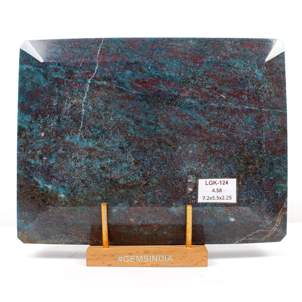 4.5 kilo Natural Untreated Ruby Kyanite Octagon Cut Huge Earth mined Gemstone