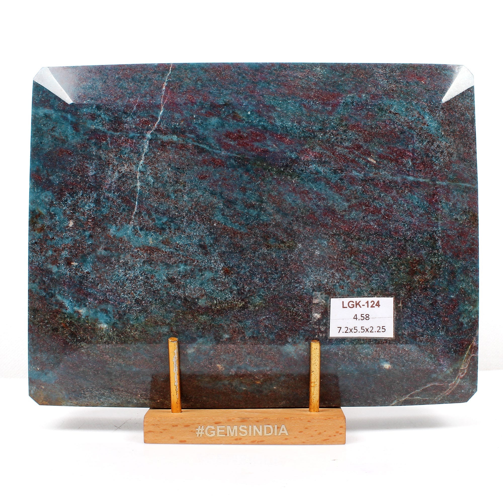 4.5 kilo Natural Untreated Ruby Kyanite Octagon Cut Huge Earth mined Gemstone