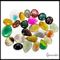 Onyx Lot, Cabochon, Untreated, Multi Color — 26 Pieces, 29mm to 46mm, 1730 Ct, Madagascar