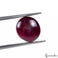 Free Certified 7.70 Cts Natural Untreated Red Ruby Oval Cab Loose Gem For Ring