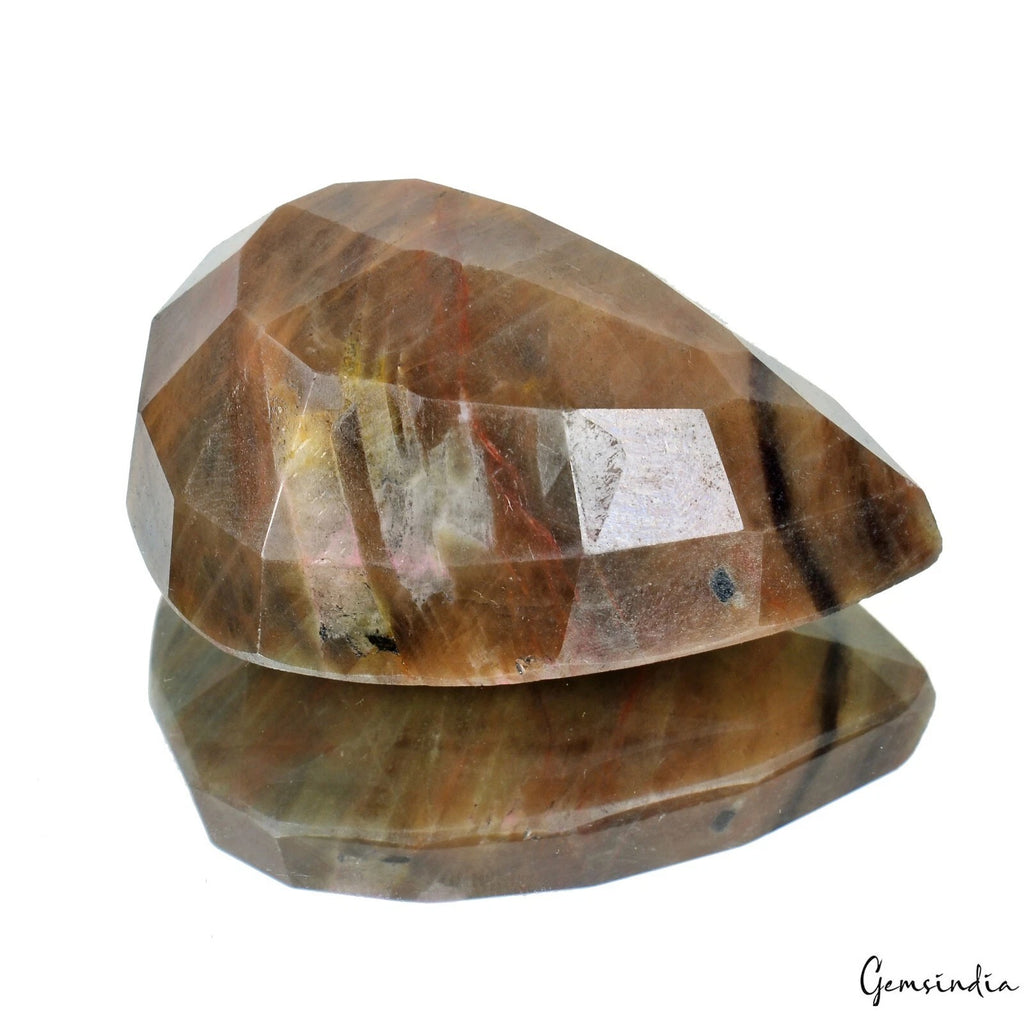 Sapphire Loose Gemstone, Untreated, Brown — 53x37x24 mm, 400 Ct, Madagascar