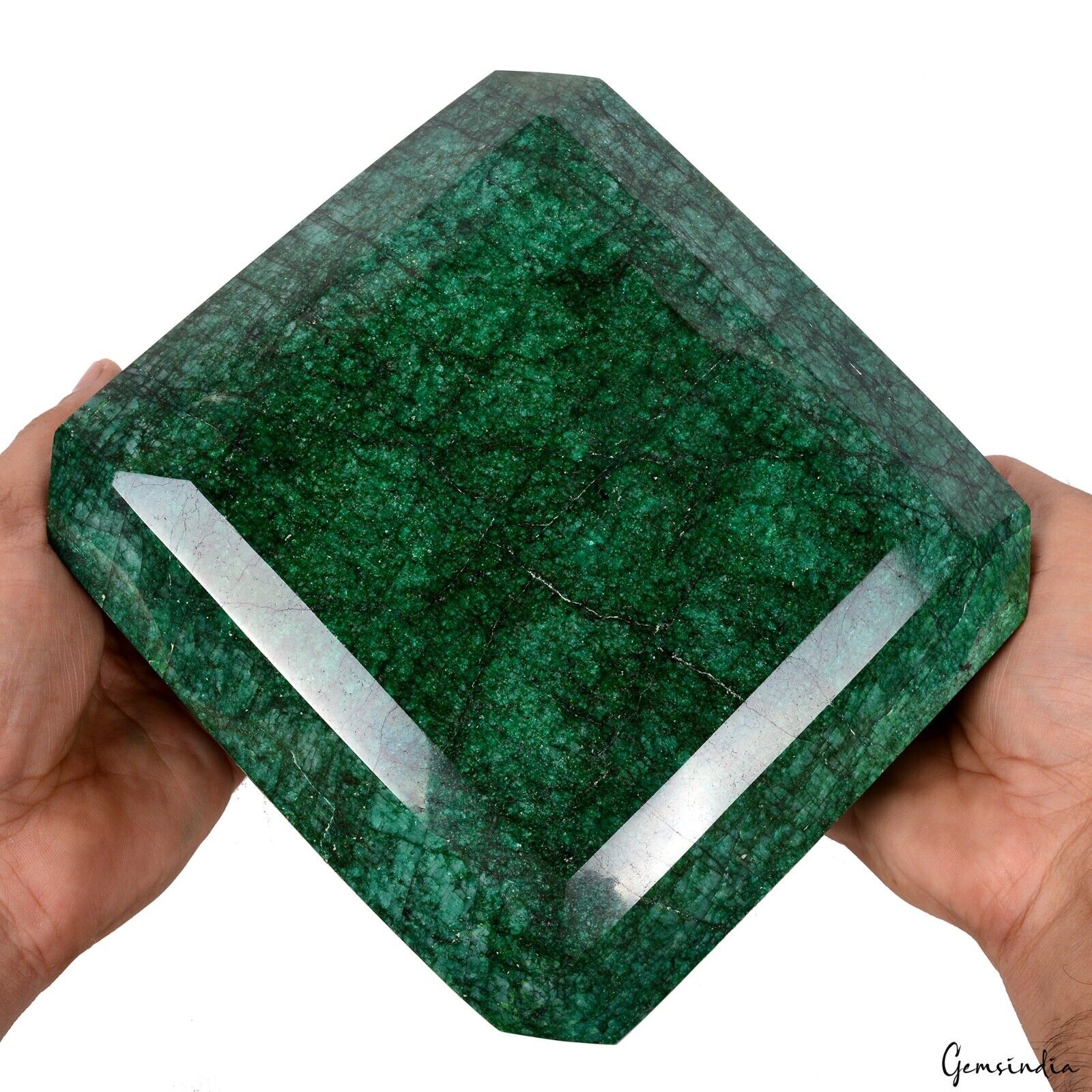 5.89Kilo Natural Brazilian Green Emerald Museum Grade Octagon Cut Huge Loose Gem