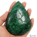 Brazilian Emerald Carving, Color Enhanced, Green — 110 x 82 x 22 mm, 1560 Ct, Brazil