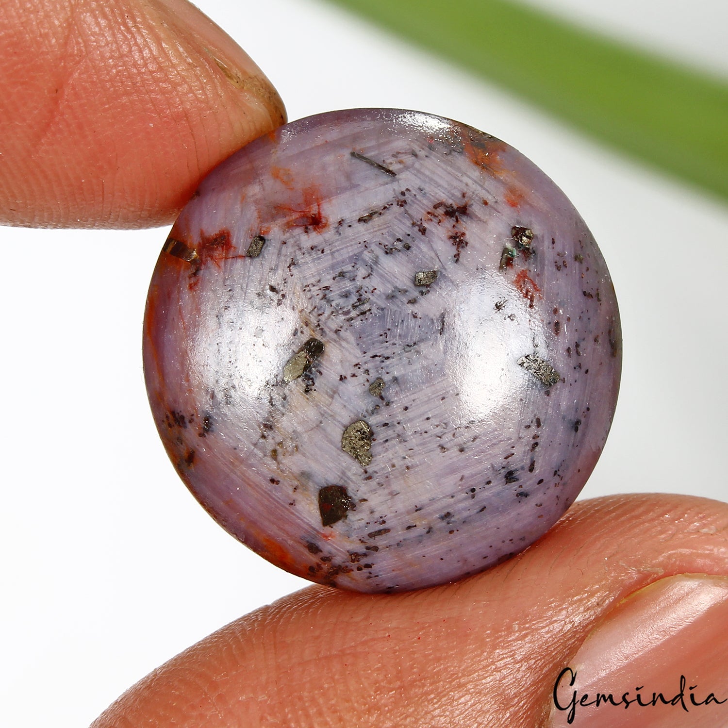 53.40 Cts Natural Untreated Purple Hue Star Ruby Uneven Round Cab Gems For Ring