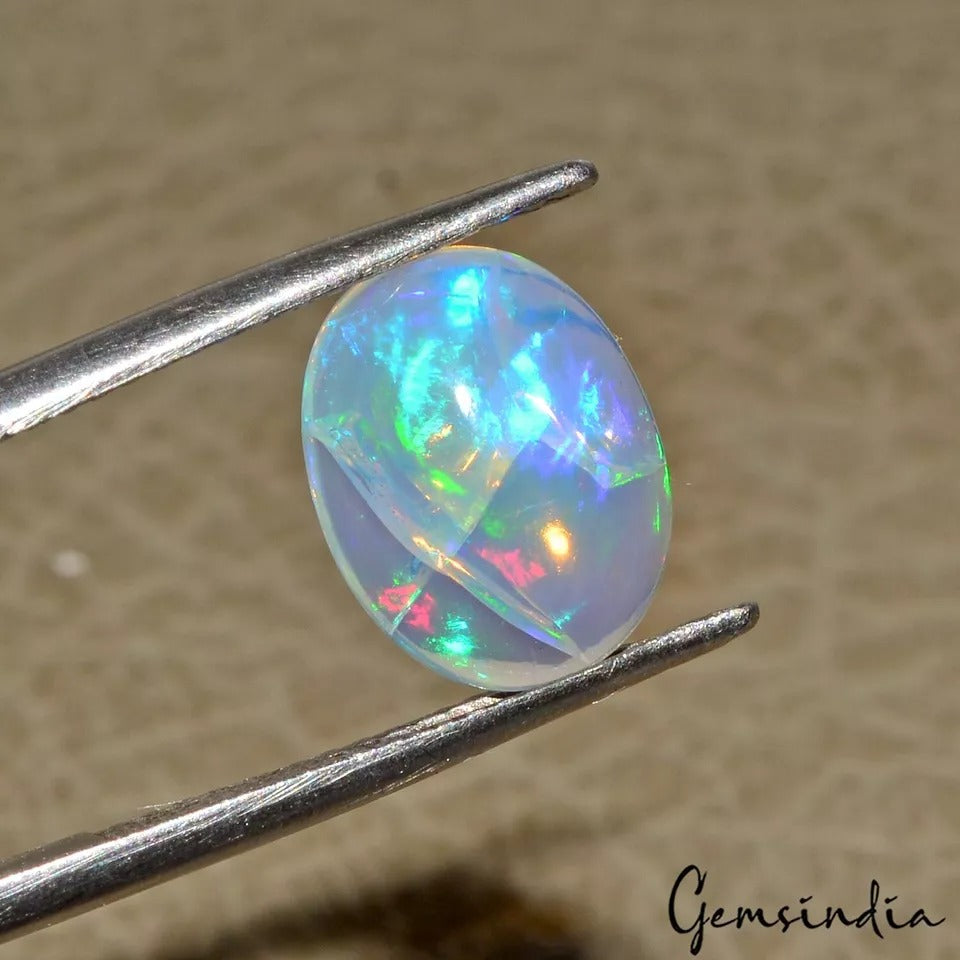 Fire Opal Cabochon, Untreated — 11x8x4mm, 2.20 Ct