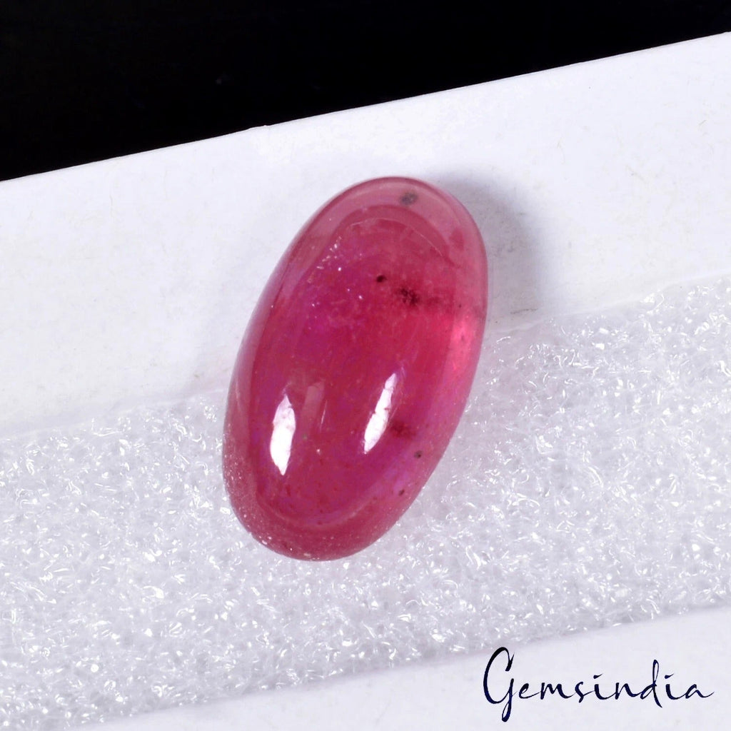 9.80 Ct Natural IGL&I CERTIFIED Mozambique Ruby Oval Cabochon Loose Gemstone