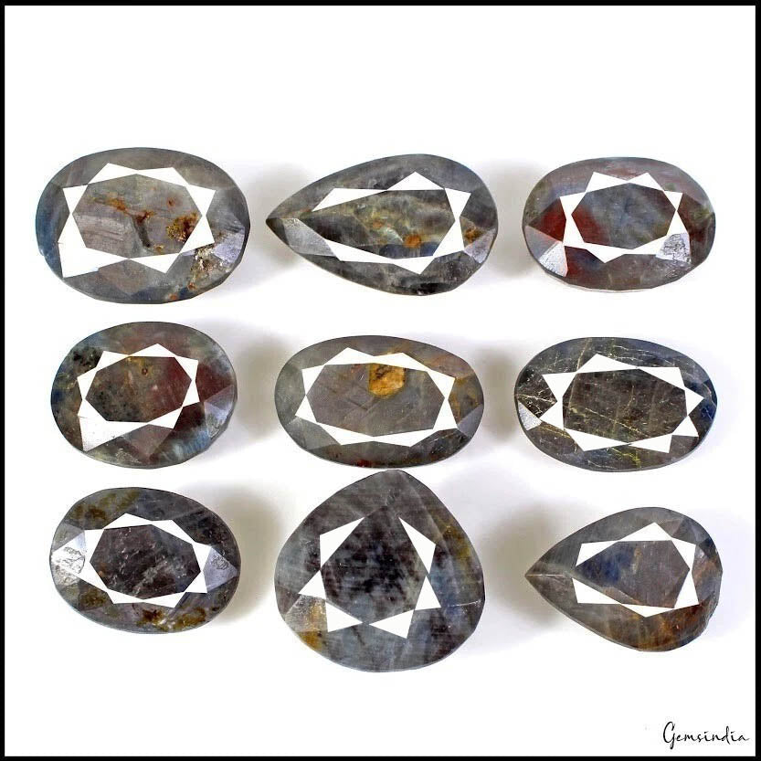 Sapphire Lot, Loose Gemstone, Untreated — 9 Pieces, 30mm to 40mm, 1020 Ct