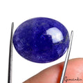46.30 Cts Natural Tanzanite Untreated Rare Vibrant Blue Oval Cabochon Gemstone